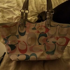 Coach Multicolored lrg Carly tote bag